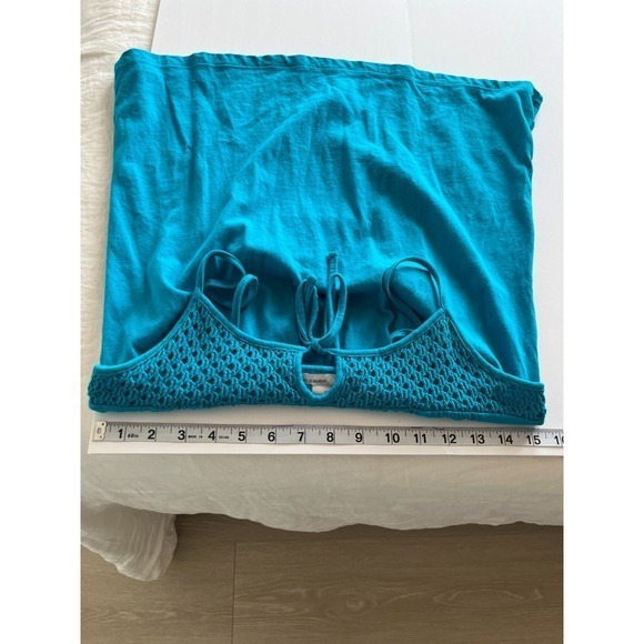 Womens Babydoll Y2K Top Blue XS Bow Fairy Summer - Picture 6 of 8